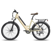 FAFREES F26 Pro 14.5AH Electric Bike - 250W Motor 36V14.5AH Battery 110KM PAS Mode Range Mechanical Disc Brakes - Gold